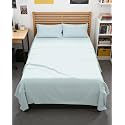 Full XL Sheets - 4 Piece Full XL Sheet Set - Cool &amp; Breathable - Ice Blue