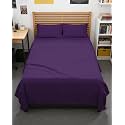 Full XL Sheets - 4 Piece Full XL Sheet Set - Breathable &amp; Cooling - Purple
