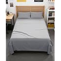 Full XL Sheets - 4 Piece Full XL Sheet Set - Cool &amp; Breathable - Steel Blue