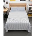 Full XL Sheets - 4 Piece Full XL Sheet Set - Soft &amp; Cooling - Grey Stripes