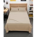 Full XL Sheets - 4 Piece Full XL Sheet Set - Breathable &amp; Cooling - Cream