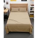 Full XL Sheets - 4 Piece Full XL Sheet Set - Soft &amp; Cooling - Heathered Tan