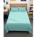 Full XL Sheets - 4 Piece Full XL Sheet Set - Cool &amp; Breathable - Spa Blue