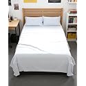 Full XL Sheets - 4 Piece Full XL Sheet Set - Breathable &amp; Cooling - White