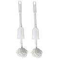 Fuller Brush Toilet Bowl Cleaner Brush – Antimicrobial Toilet Swab with Soft Non-Scratch Head, Long Handle, Deep Cleaning Under Rim (Pack of 2)