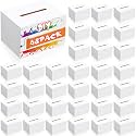Fullhawl 48 Pack Ballot Raffle Box White Suggestion Donation 6 x 4.5 x 4''