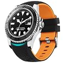 Fullmosa 20mm NoGap Curved Silicone Watch Strap