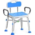 FULLOT Reinforced Shower Chair for Inside Shower with Back & Arms, 500 lbs