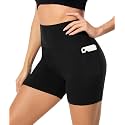 FULLSOFT High Waisted Biker Shorts for Women-5" Tummy Control Fitness Athletic Workout Running Yoga Gym Shorts