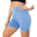 FULLSOFT High Waisted Biker Shorts for Women-5" Tummy Control Fitness Athletic Workout Running Yoga Gym Shorts