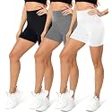 FULLSOFT High Waisted Biker Shorts for Women-5" Tummy Control Fitness Athletic Workout Running Yoga Gym Shorts