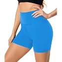 FULLSOFT High Waisted Biker Shorts for Women-5" Tummy Control Fitness Athletic Workout Running Yoga Gym Shorts