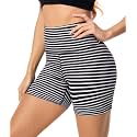 FULLSOFT High Waisted Biker Shorts for Women-5" Tummy Control Fitness Athletic Workout Running Yoga Gym Shorts