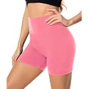 FULLSOFT High Waisted Biker Shorts for Women-5" Tummy Control Fitness Athletic Workout Running Yoga Gym Shorts