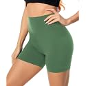 FULLSOFT High Waisted Biker Shorts for Women-5" Tummy Control Fitness Athletic Workout Running Yoga Gym Shorts