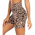 FULLSOFT High Waisted Biker Shorts for Women-5" Tummy Control Fitness Athletic Workout Running Yoga Gym Shorts