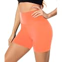 FULLSOFT High Waisted Biker Shorts for Women-5" Tummy Control Fitness Athletic Workout Running Yoga Gym Shorts