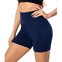 FULLSOFT High Waisted Biker Shorts for Women-5" Tummy Control Fitness Athletic Workout Running Yoga Gym Shorts