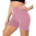 FULLSOFT High Waisted Biker Shorts for Women-5" Tummy Control Fitness Athletic Workout Running Yoga Gym Shorts