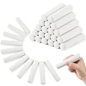 Fulmoon 40 Pcs Jumbo Sidewalk Chalk for Kids Outdoor, Round, White
