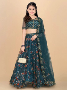 fulpari girls lehenga choli ethnic wear embroidered lehenga choli and dupatta set