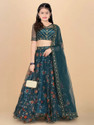 FULPARI Girls Lehenga Choli Ethnic Wear Embroidered Lehenga, Choli and Dupatta Set