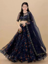 FULPARI Girls Lehenga Choli Ethnic Wear Embroidered Lehenga, Choli and Dupatta Set