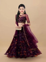 FULPARI Girls Lehenga Choli Ethnic Wear Embroidered Lehenga, Choli and Dupatta Set
