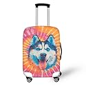 Fun Dog Bleeding Luggage Cover Luggage Cover Protector,Carry on Luggages Covers,Travel Luggages Suitcase Covers Protector Fit 18-32 Inch