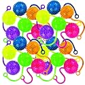 Fun Express Mini Neon Water YoYo Balls Bulk Set of 24