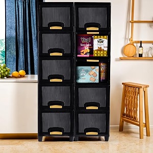 fun homes 10 units cabinet storage organizer 5  5  folding storage cabinets  clothes organizer for wardrobe  drawer storage organizer  multipurpose rack for storage  black