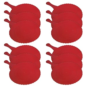 fun homes plastic lightweight handfanhath pankhabeejna for natural cooling air home decor and travel useful pack of 12 red