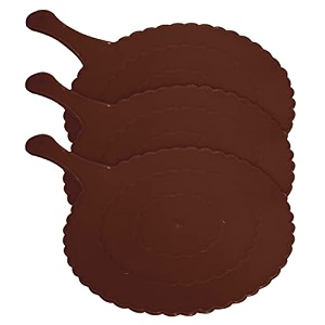 fun homes plastic lightweight handfanhath pankhabeejna for natural cooling air home decor and travel useful pack of 3 brown