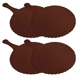 fun homes plastic lightweight handfanhath pankhabeejna for natural cooling air home decor and travel useful pack of 4 brown