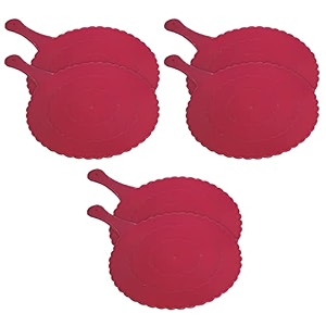 fun homes plastic lightweight handfanhath pankhabeejna for natural cooling air home decor and travel useful pack of 6 pink