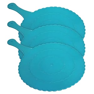 fun homes plastic lightweight handfanhath pankhabeejna for natural cooling air home decor and travel useful pack of 3 blue