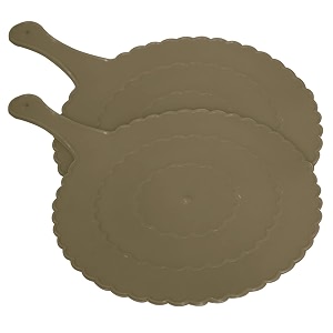 fun homes plastic lightweight handfanhath pankhabeejna for natural cooling air home decor and travel useful pack of 2 gray