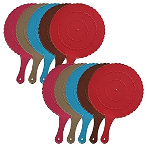 fun homes plastic lightweight handfanhath pankhabeejna for natural cooling air home decor and travel useful pack of 10 multicolor