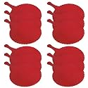 Fun Homes Plastic Lightweight Handfan|Hath Pankha|Beejna for Natural Cooling Air Home Decor and Travel Useful, Pack of 12 (Red)