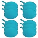 Fun Homes Plastic Lightweight Handfan|Hath Pankha|Beejna for Natural Cooling Air Home Decor and Travel Useful, Pack of 12 (Blue)