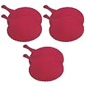 Fun Homes Plastic Lightweight Handfan|Hath Pankha|Beejna for Natural Cooling Air Home Decor and Travel Useful, Pack of 6 (Pink)