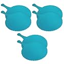 Fun Homes Plastic Lightweight Handfan|Hath Pankha|Beejna for Natural Cooling Air Home Decor and Travel Useful, Pack of 6 (Blue)