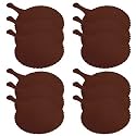 Fun Homes Plastic Lightweight Handfan|Hath Pankha|Beejna for Natural Cooling Air Home Decor and Travel Useful, Pack of 12 (Brown)