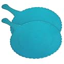 Fun Homes Plastic Lightweight Handfan|Hath Pankha|Beejna for Natural Cooling Air Home Decor and Travel Useful, Pack of 2(Blue)