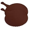 Fun Homes Plastic Lightweight Handfan|Hath Pankha|Beejna for Natural Cooling Air Home Decor and Travel Useful, Pack of 2 (Brown)
