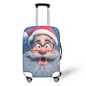 Fun Santa Claus Luggage Cover Luggage Covers for Suitcase,Suit Case Covers for Luggages,Travel Luggages Cover SSuitable for 18-32 Inch