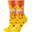 Fun Socks for Women, Rainbow Design,Stocking Stuffers, Size 6-12
