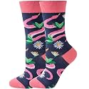 Fun Socks for Women, Rainbow Design,Stocking Stuffers, Size 6-12
