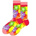 Fun Socks for Women, Rainbow Design,Stocking Stuffers, Size 6-12