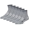 FUN TOES Merino Wool Ankle Socks Pack of 6 Arch Support and Cushioning Heel to Toe Reinforcement Ideal for Hiking